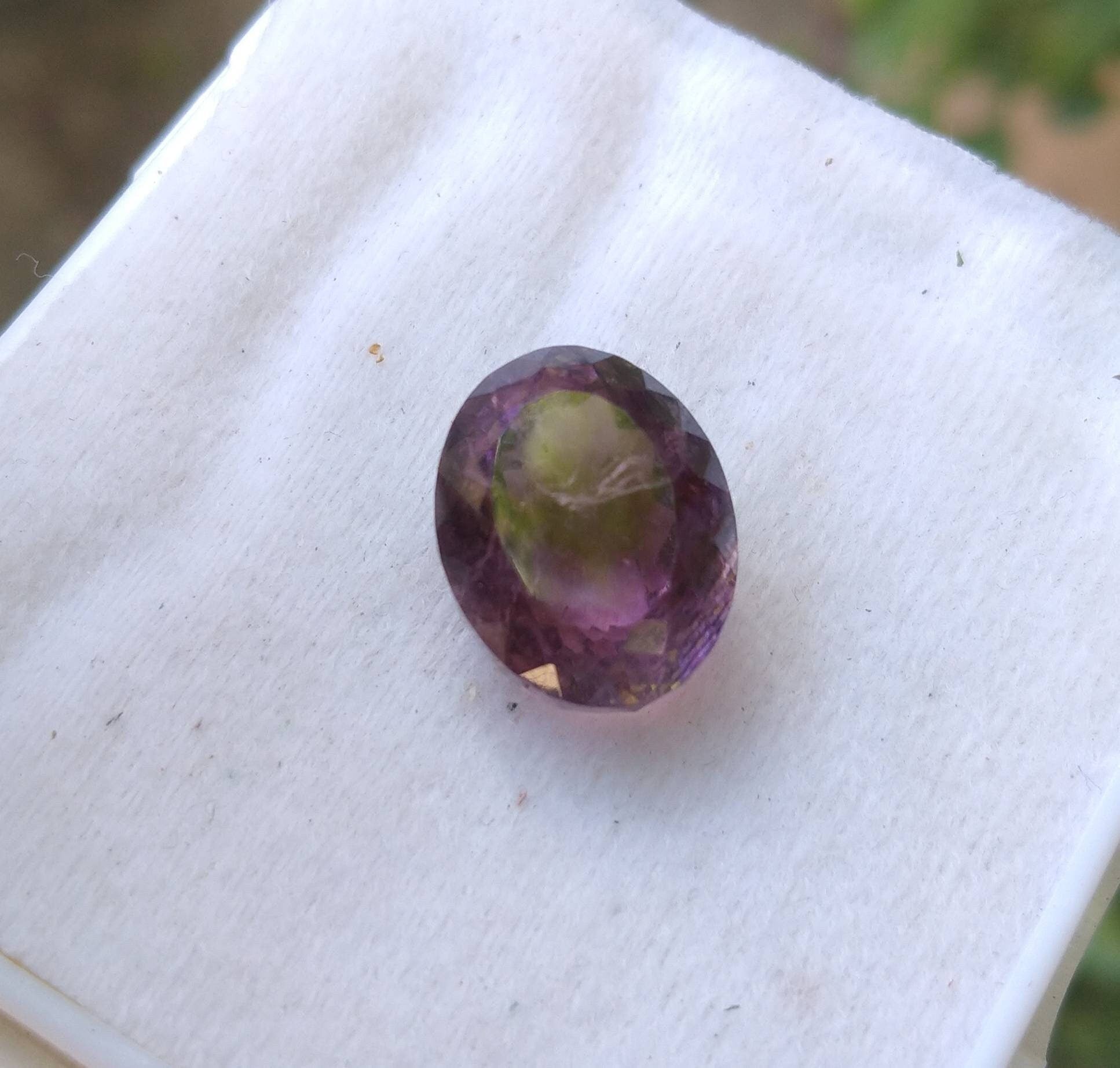 ARSAA GEMS AND MINERALSNatural fine quality beautiful 14 carats deep purple color oval shape faceted amethyst gem - Premium  from ARSAA GEMS AND MINERALS - Just $35.00! Shop now at ARSAA GEMS AND MINERALS