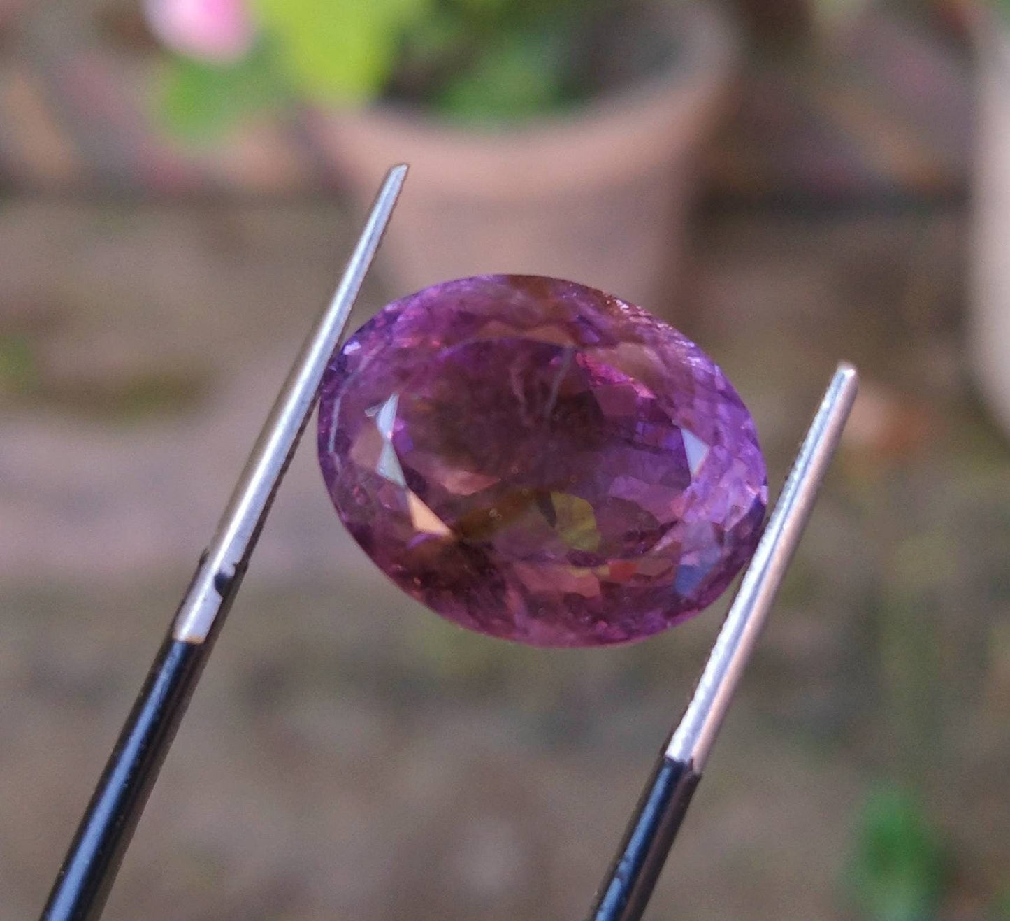 ARSAA GEMS AND MINERALSNatural fine quality beautiful 14 carats deep purple color oval shape faceted amethyst gem - Premium  from ARSAA GEMS AND MINERALS - Just $35.00! Shop now at ARSAA GEMS AND MINERALS