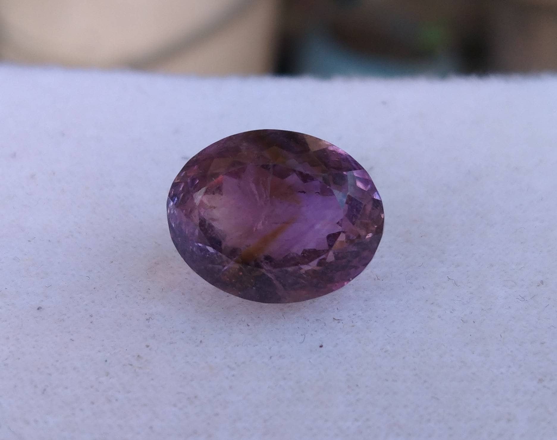 ARSAA GEMS AND MINERALSNatural fine quality beautiful 14 carats deep purple color oval shape faceted amethyst gem - Premium  from ARSAA GEMS AND MINERALS - Just $35.00! Shop now at ARSAA GEMS AND MINERALS