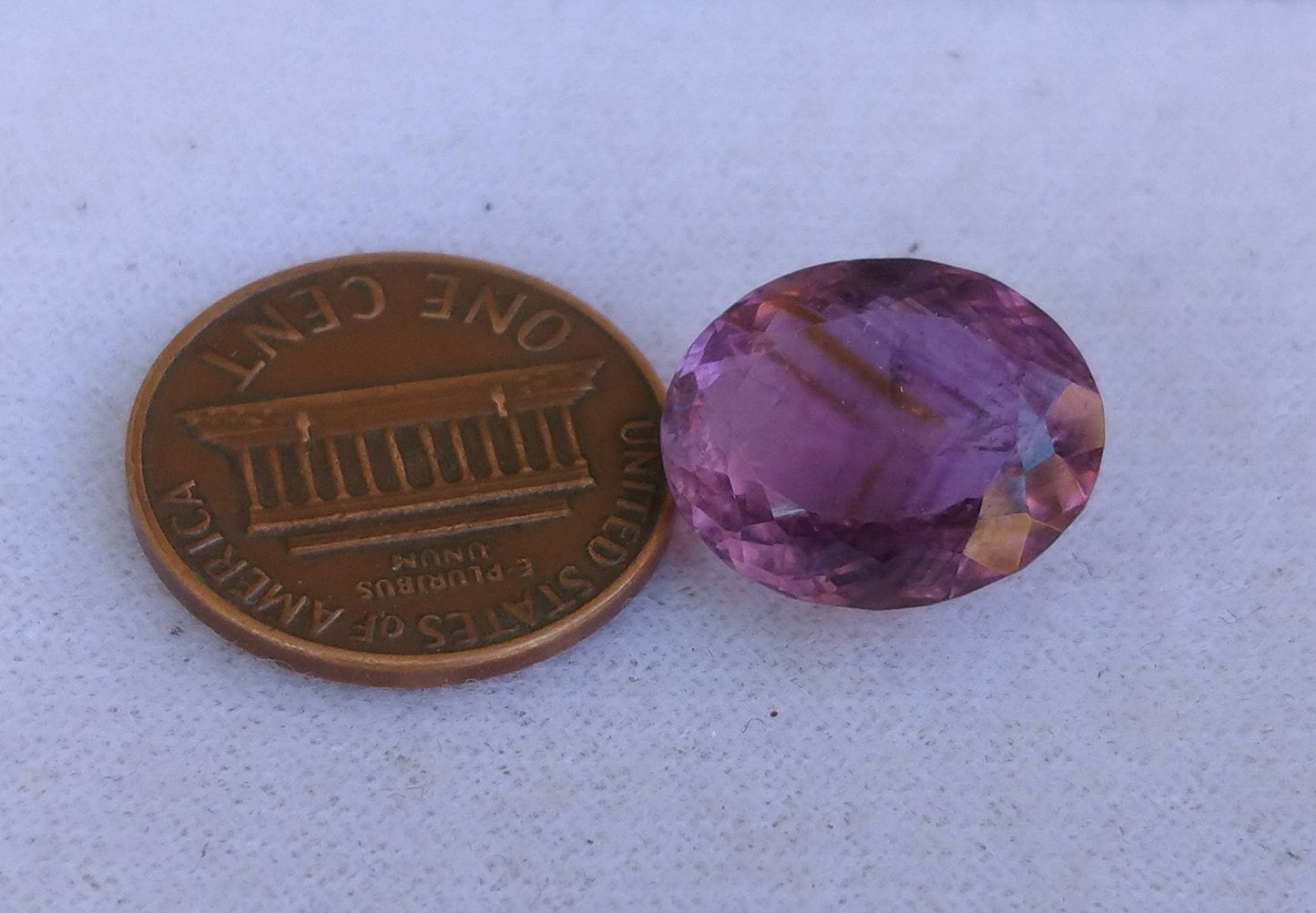 ARSAA GEMS AND MINERALSNatural fine quality beautiful 9.5 carats deep purple color oval shape faceted amethyst gem - Premium  from ARSAA GEMS AND MINERALS - Just $25.00! Shop now at ARSAA GEMS AND MINERALS