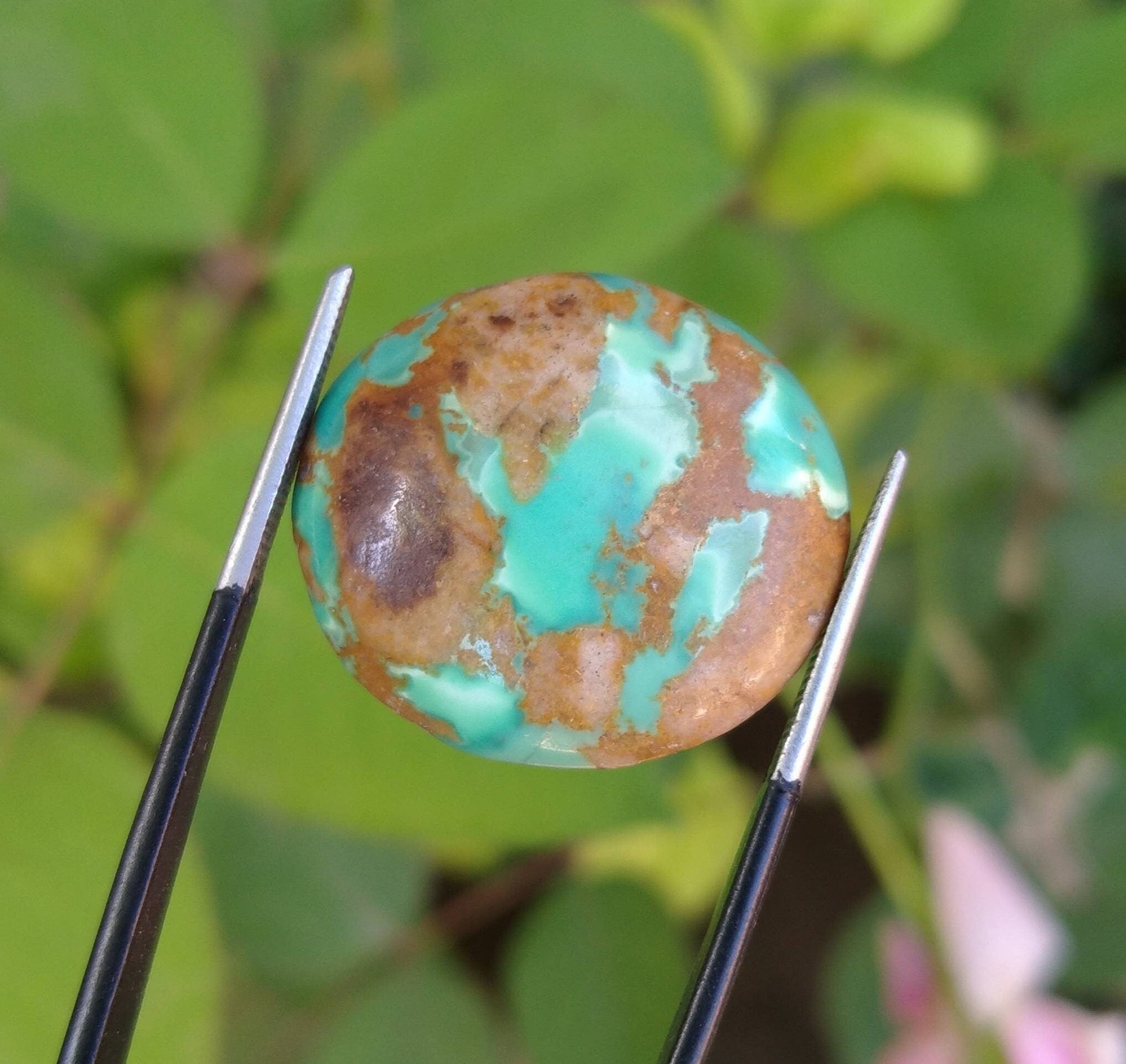 ARSAA GEMS AND MINERALSNatural fine quality beautiful 26 carats round shape untreated unheated green turquoise cabochon - Premium  from ARSAA GEMS AND MINERALS - Just $26.00! Shop now at ARSAA GEMS AND MINERALS