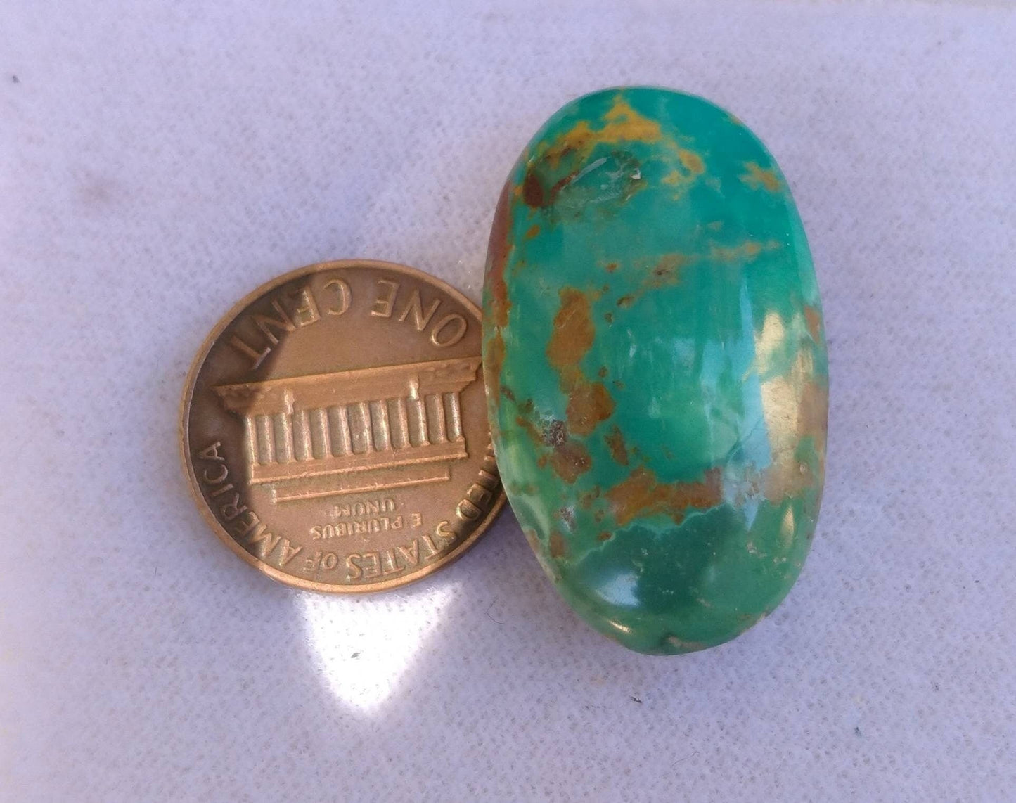 ARSAA GEMS AND MINERALSNatural fine quality beautiful 40 carats oval shape untreated unheated green turquoise cabochon - Premium  from ARSAA GEMS AND MINERALS - Just $40.00! Shop now at ARSAA GEMS AND MINERALS