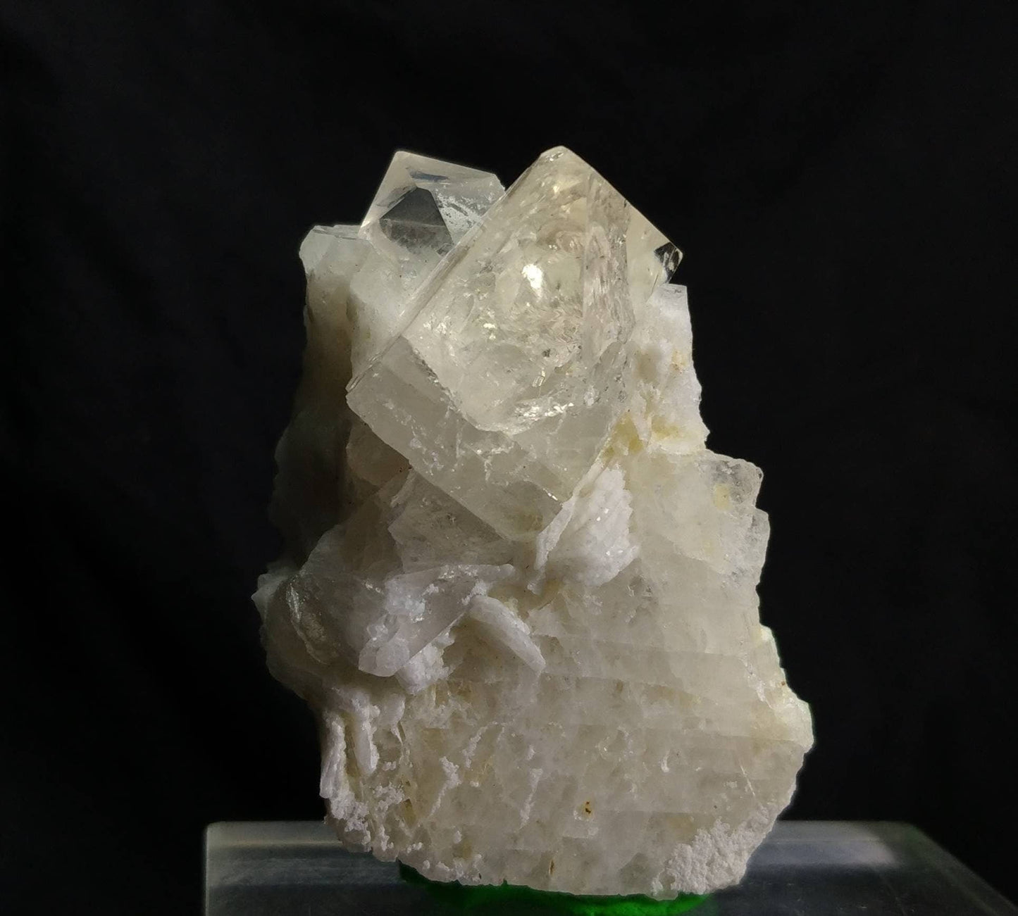 ARSAA GEMS AND MINERALSNatural fine quality aesthetic 68.8 grams beautiful combo of clear terminated quartz with clear terminated topaz on matrix with albite - Premium  from ARSAA GEMS AND MINERALS - Just $100.00! Shop now at ARSAA GEMS AND MINERALS