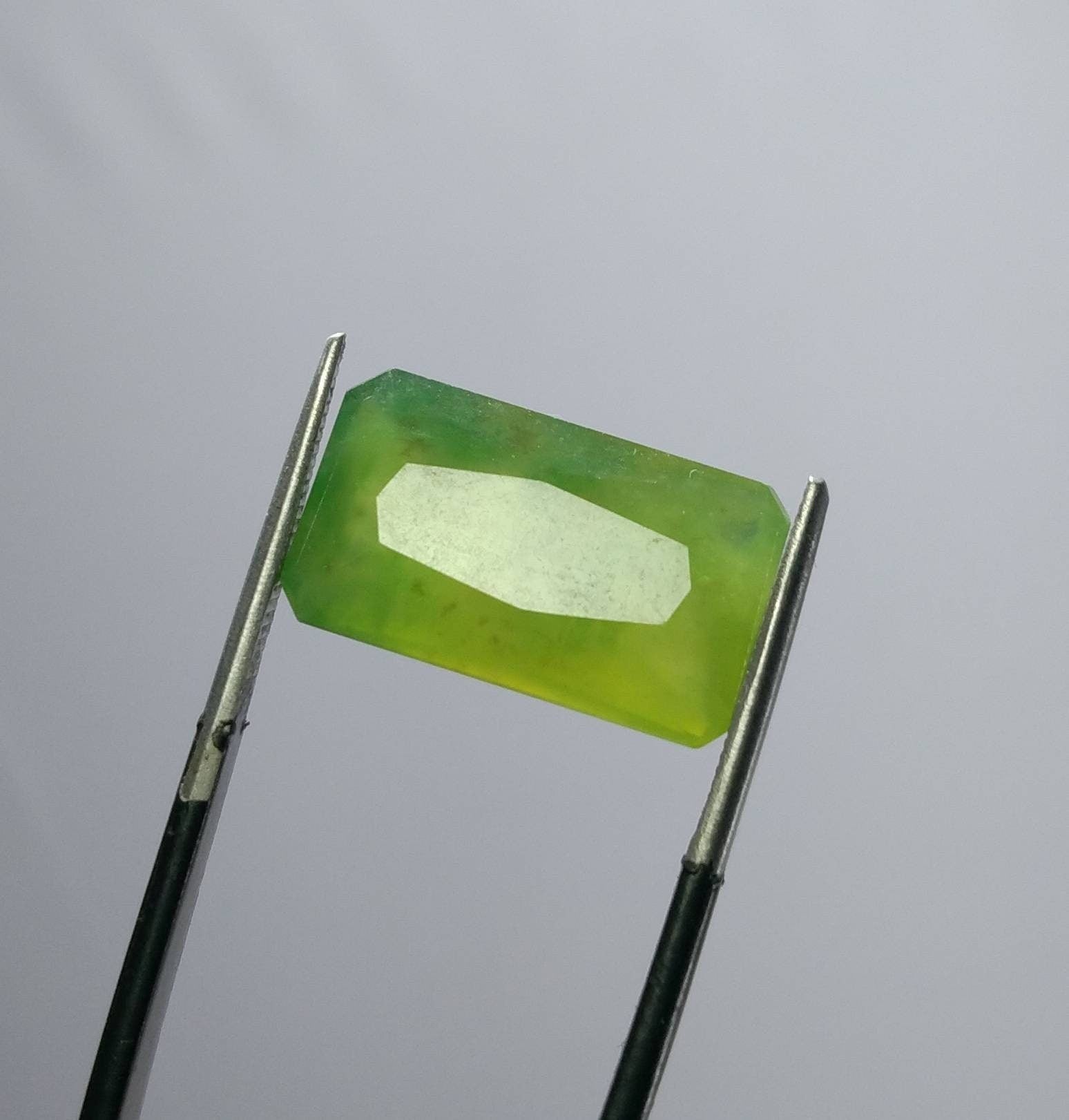 ARSAA GEMS AND MINERALSNatural top quality beautiful 10 carats green radiant cut shape Faceted hydrograssular garnet gem - Premium  from ARSAA GEMS AND MINERALS - Just $21.00! Shop now at ARSAA GEMS AND MINERALS