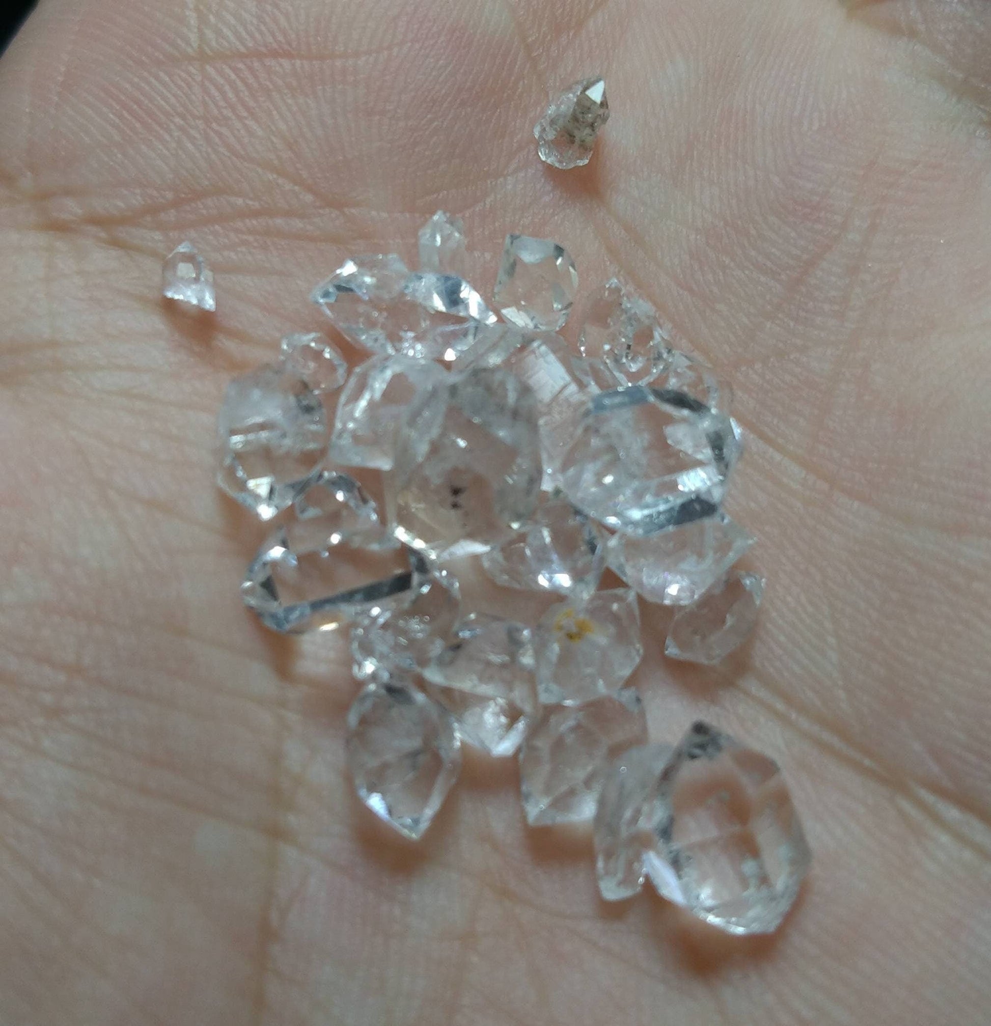 ARSAA GEMS AND MINERALSNatural top quality beautiful 10 grams double terminated small lot of small sized Herkimer style diamond Quartz crystals - Premium  from ARSAA GEMS AND MINERALS - Just $25.00! Shop now at ARSAA GEMS AND MINERALS