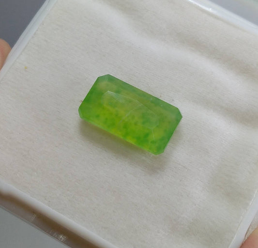 ARSAA GEMS AND MINERALSNatural top quality beautiful 11 carats green radiant cut shape Faceted hydrograssular garnet gem - Premium  from ARSAA GEMS AND MINERALS - Just $23.00! Shop now at ARSAA GEMS AND MINERALS