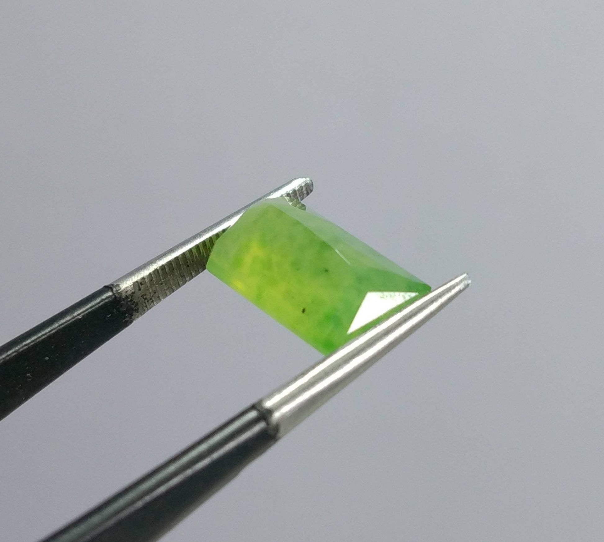 ARSAA GEMS AND MINERALSNatural top quality beautiful 5.5 carats green radiant cut shape Faceted hydrograssular garnet gem - Premium  from ARSAA GEMS AND MINERALS - Just $12.00! Shop now at ARSAA GEMS AND MINERALS