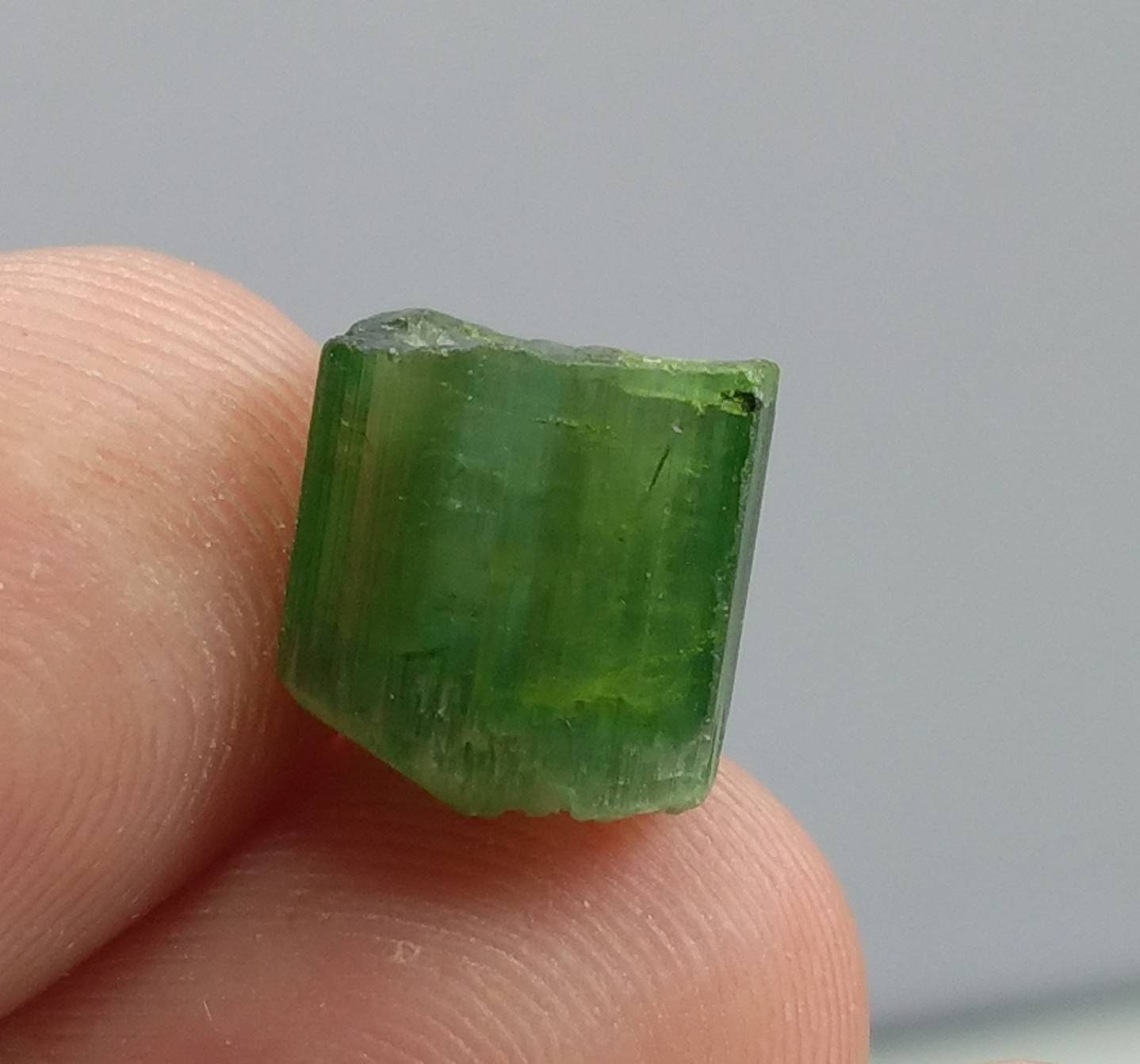 ARSAA GEMS AND MINERALSTop Quality beautiful natural 1.6 gram terminated green Tourmaline crystal - Premium  from ARSAA GEMS AND MINERALS - Just $15.00! Shop now at ARSAA GEMS AND MINERALS