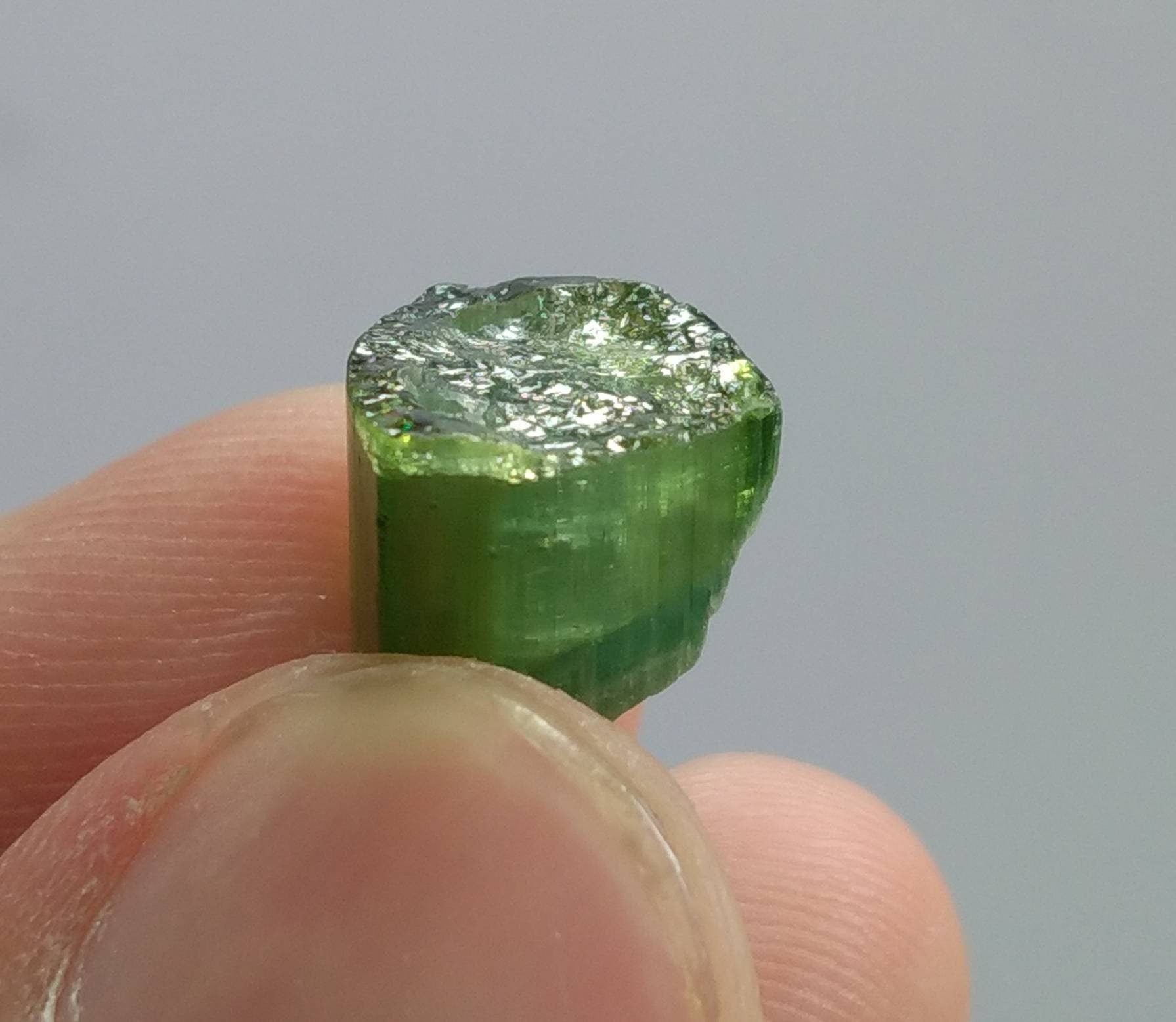 ARSAA GEMS AND MINERALSTop Quality beautiful natural 1.6 gram terminated green Tourmaline crystal - Premium  from ARSAA GEMS AND MINERALS - Just $15.00! Shop now at ARSAA GEMS AND MINERALS