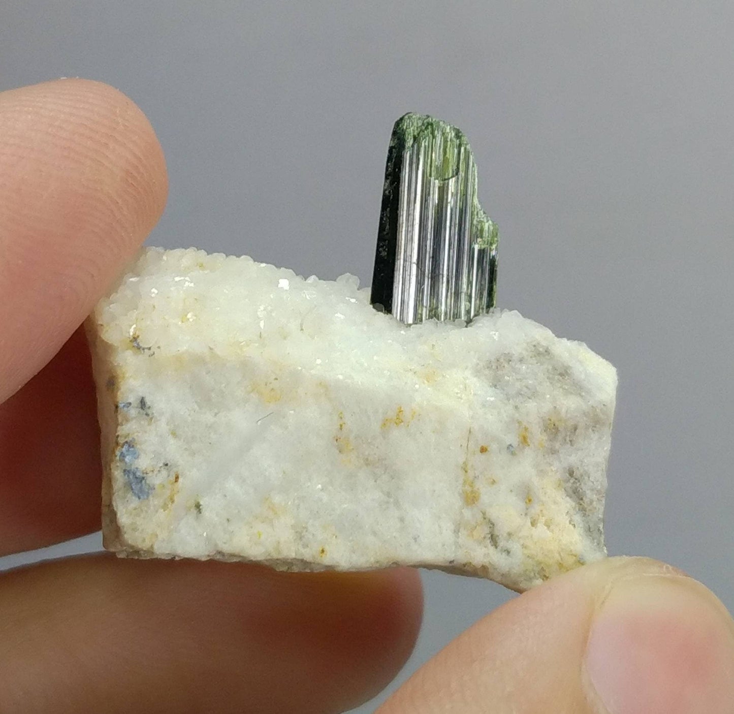 ARSAA GEMS AND MINERALSNatural fine quality beautiful single terminated aegirine crystal on matrix on Albite - Premium  from ARSAA GEMS AND MINERALS - Just $20.00! Shop now at ARSAA GEMS AND MINERALS