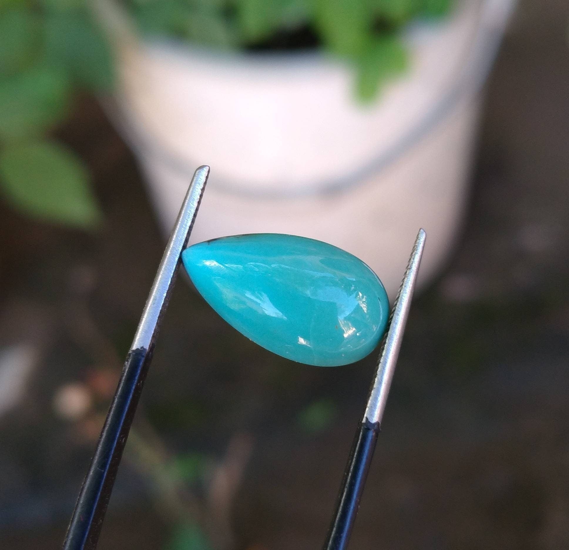 ARSAA GEMS AND MINERALSNatural fine quality beautiful 24 carats small lot of blue pear shapes stabilized kingman turquoise cabochons - Premium  from ARSAA GEMS AND MINERALS - Just $25.00! Shop now at ARSAA GEMS AND MINERALS