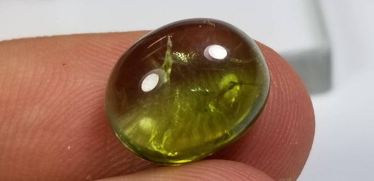 ARSAA GEMS AND MINERALSNatural ring size green tourmaline cabochon  high quality transparent - Premium  from ARSAA GEMS AND MINERALS - Just $70.00! Shop now at ARSAA GEMS AND MINERALS