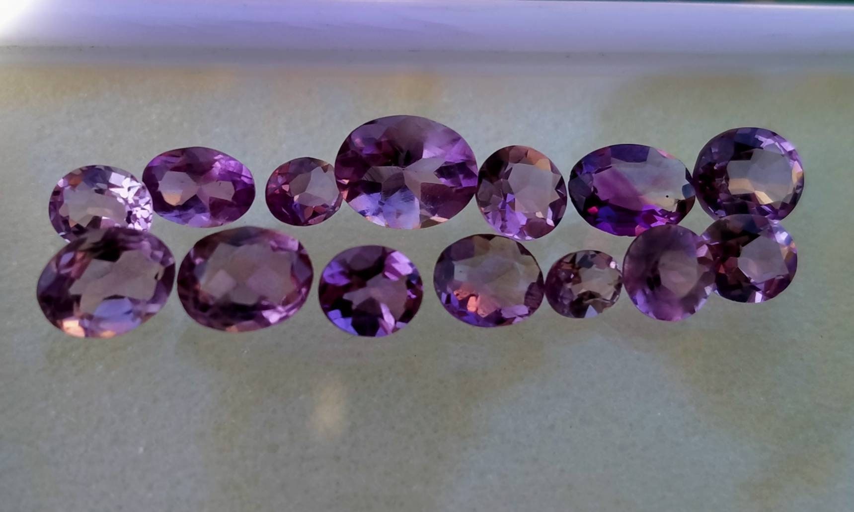 ARSAA GEMS AND MINERALSNatural top quality beautiful 12 carats Faceted calibrated amythest gems - Premium  from ARSAA GEMS AND MINERALS - Just $36.00! Shop now at ARSAA GEMS AND MINERALS