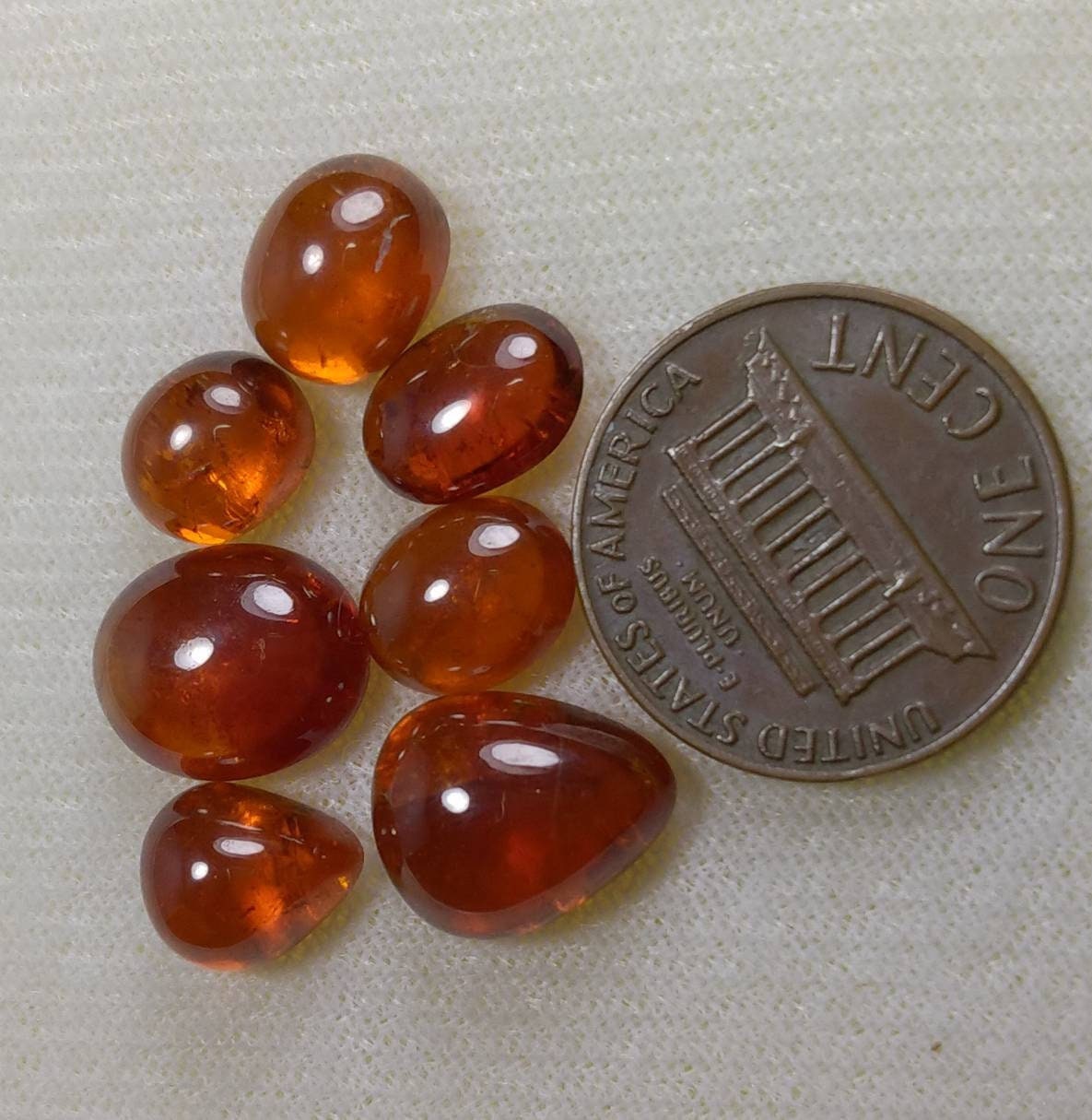 ARSAA GEMS AND MINERALSNatural top quality beautiful 31 carats small lot of spessartine garnet Cabochons - Premium  from ARSAA GEMS AND MINERALS - Just $60.00! Shop now at ARSAA GEMS AND MINERALS