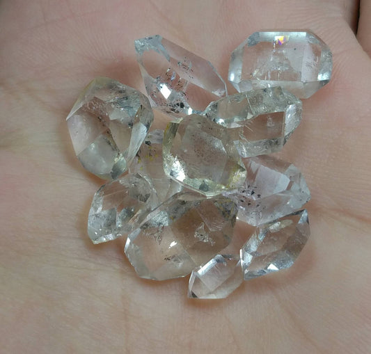 ARSAA GEMS AND MINERALSNatural aesthetic Beautiful 12.7 grams clear double terminated small lot of diamond quartz crystals - Premium  from ARSAA GEMS AND MINERALS - Just $50.00! Shop now at ARSAA GEMS AND MINERALS