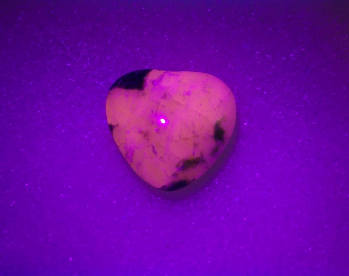 ARSAA GEMS AND MINERALSNatural fine quality beautiful 17 carats heart shape UV reactive afghanite cabochon - Premium  from ARSAA GEMS AND MINERALS - Just $34.00! Shop now at ARSAA GEMS AND MINERALS