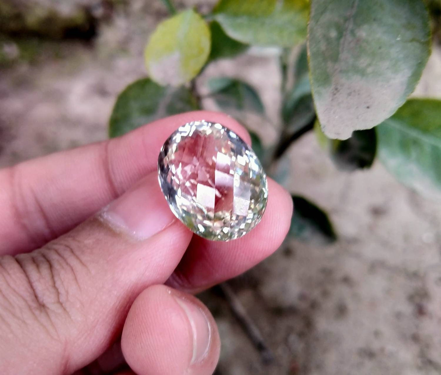 ARSAA GEMS AND MINERALSNatural top quality beautiful 28 carat faceted checkerboard shape topaz gem - Premium  from ARSAA GEMS AND MINERALS - Just $75.00! Shop now at ARSAA GEMS AND MINERALS