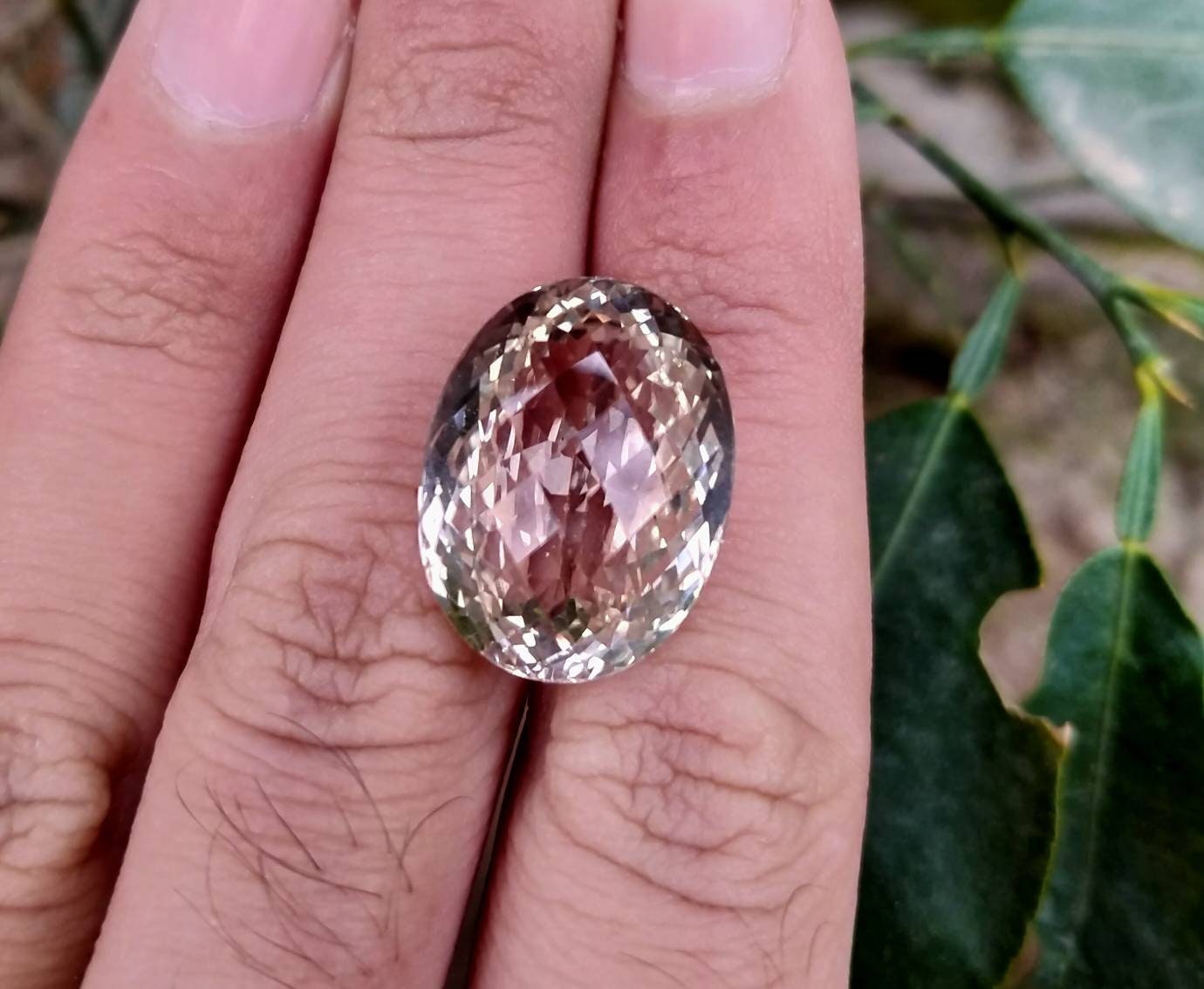 ARSAA GEMS AND MINERALSNatural top quality beautiful 28 carat faceted checkerboard shape topaz gem - Premium  from ARSAA GEMS AND MINERALS - Just $75.00! Shop now at ARSAA GEMS AND MINERALS