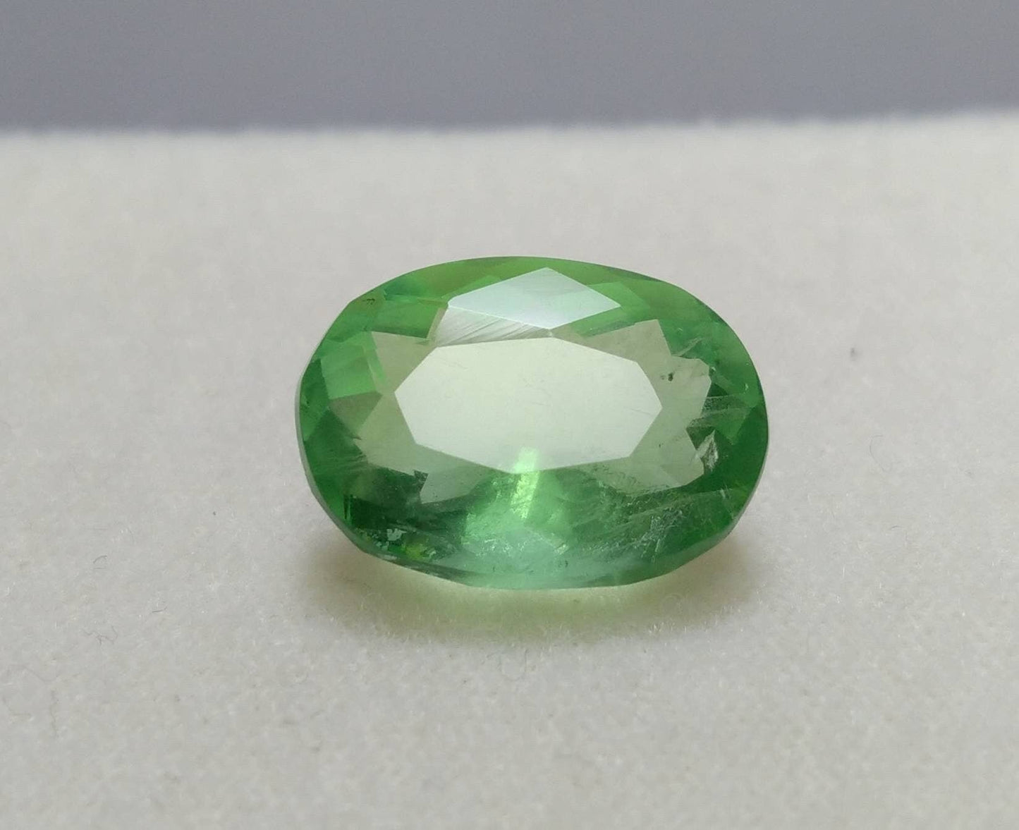 ARSAA GEMS AND MINERALSNatural fine quality beautiful 13.5 carat aesthetic green faceted oval cut shape fluorite gem - Premium  from ARSAA GEMS AND MINERALS - Just $26.00! Shop now at ARSAA GEMS AND MINERALS