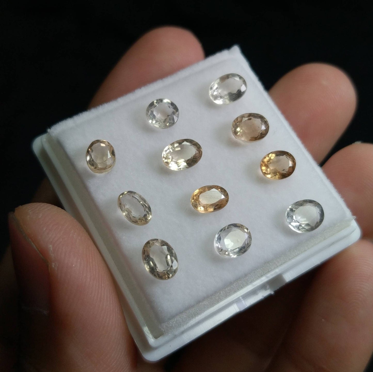 ARSAA GEMS AND MINERALSNatural fine quality beautiful 9.5 carats small Jewellery set of calibrated oval shapes faceted small sized topaz gems - Premium  from ARSAA GEMS AND MINERALS - Just $20.00! Shop now at ARSAA GEMS AND MINERALS