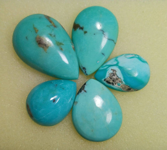 ARSAA GEMS AND MINERALSNatural good quality beautiful 75 carats turquoise cabochons - Premium  from ARSAA GEMS AND MINERALS - Just $40.00! Shop now at ARSAA GEMS AND MINERALS