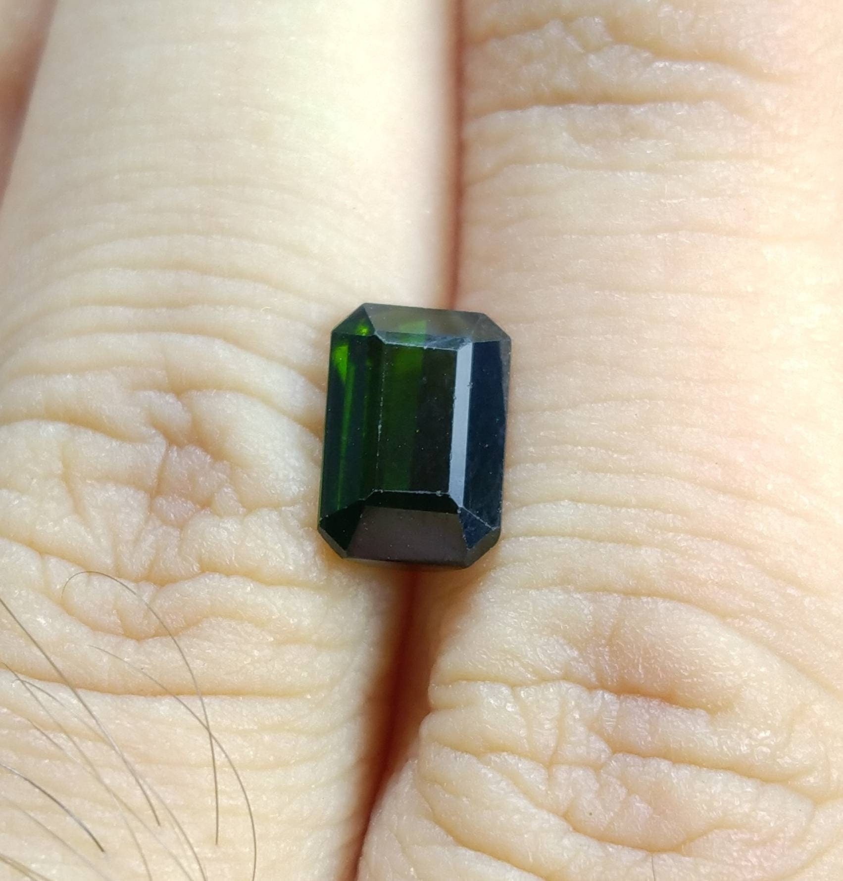 ARSAA GEMS AND MINERALSNatural top quality beautiful 2 carat radiant shape faceted green Tourmaline gem - Premium  from ARSAA GEMS AND MINERALS - Just $18.00! Shop now at ARSAA GEMS AND MINERALS