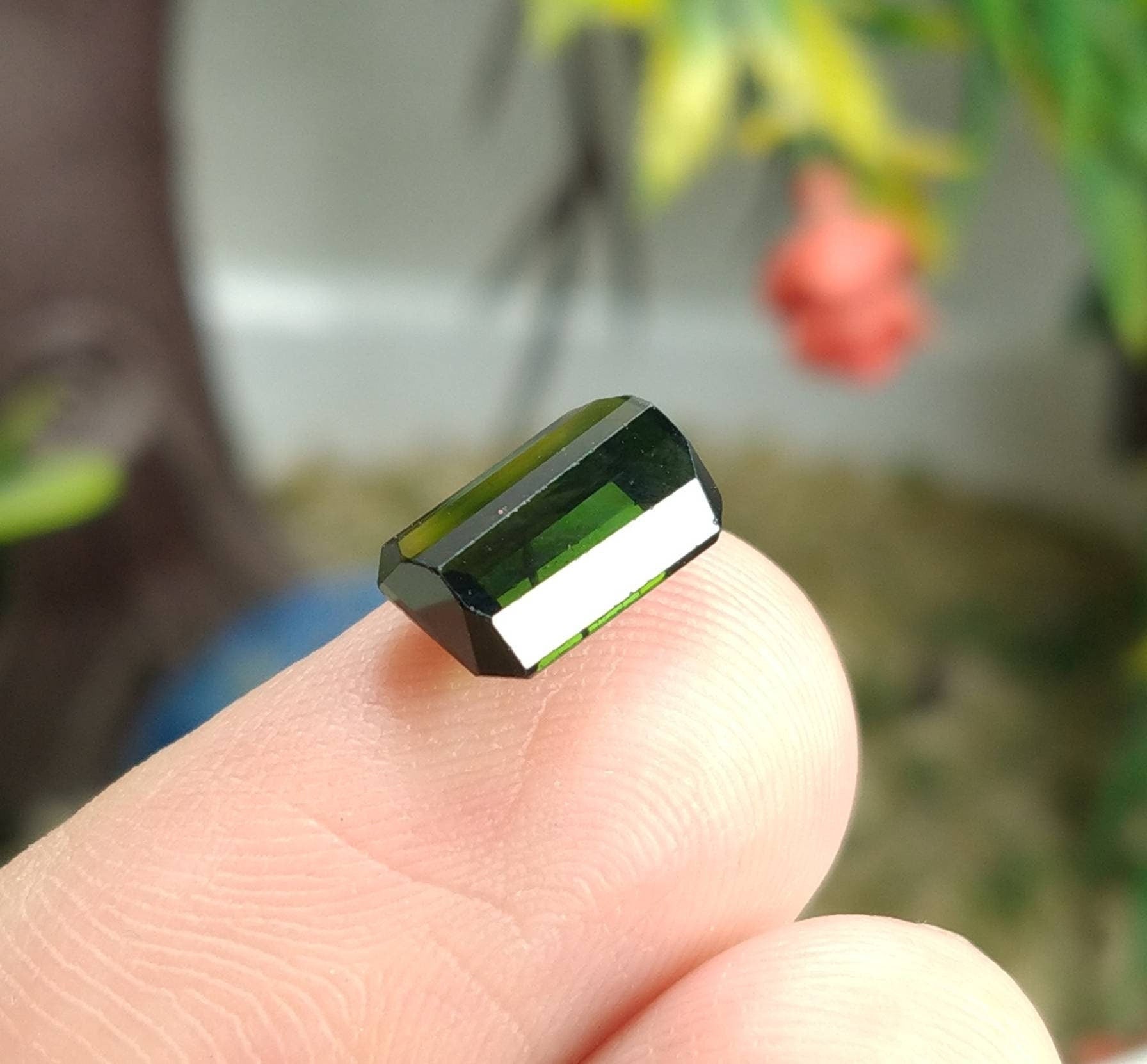 ARSAA GEMS AND MINERALSNatural top quality beautiful 2 carat radiant shape faceted green Tourmaline gem - Premium  from ARSAA GEMS AND MINERALS - Just $18.00! Shop now at ARSAA GEMS AND MINERALS