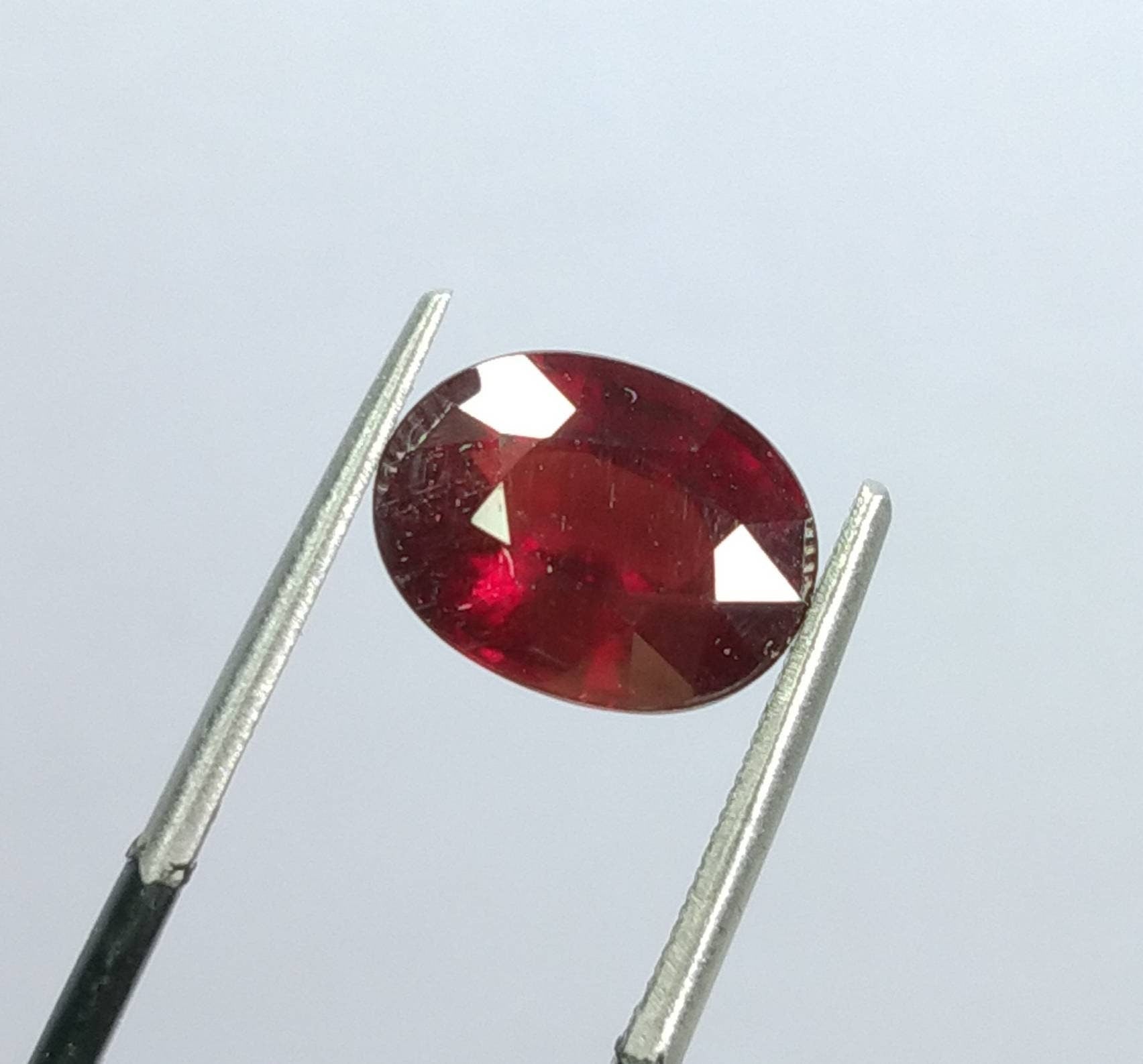 ARSAA GEMS AND MINERALSNatural top quality beautiful 4 carat faceted oval shape rhodolite garnet gem - Premium  from ARSAA GEMS AND MINERALS - Just $30.00! Shop now at ARSAA GEMS AND MINERALS