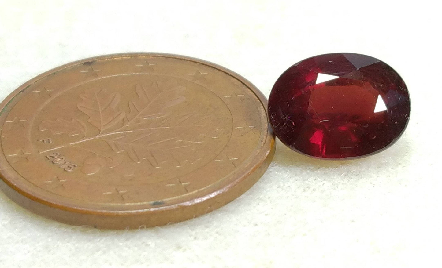 ARSAA GEMS AND MINERALSNatural top quality beautiful 4 carat faceted oval shape rhodolite garnet gem - Premium  from ARSAA GEMS AND MINERALS - Just $30.00! Shop now at ARSAA GEMS AND MINERALS