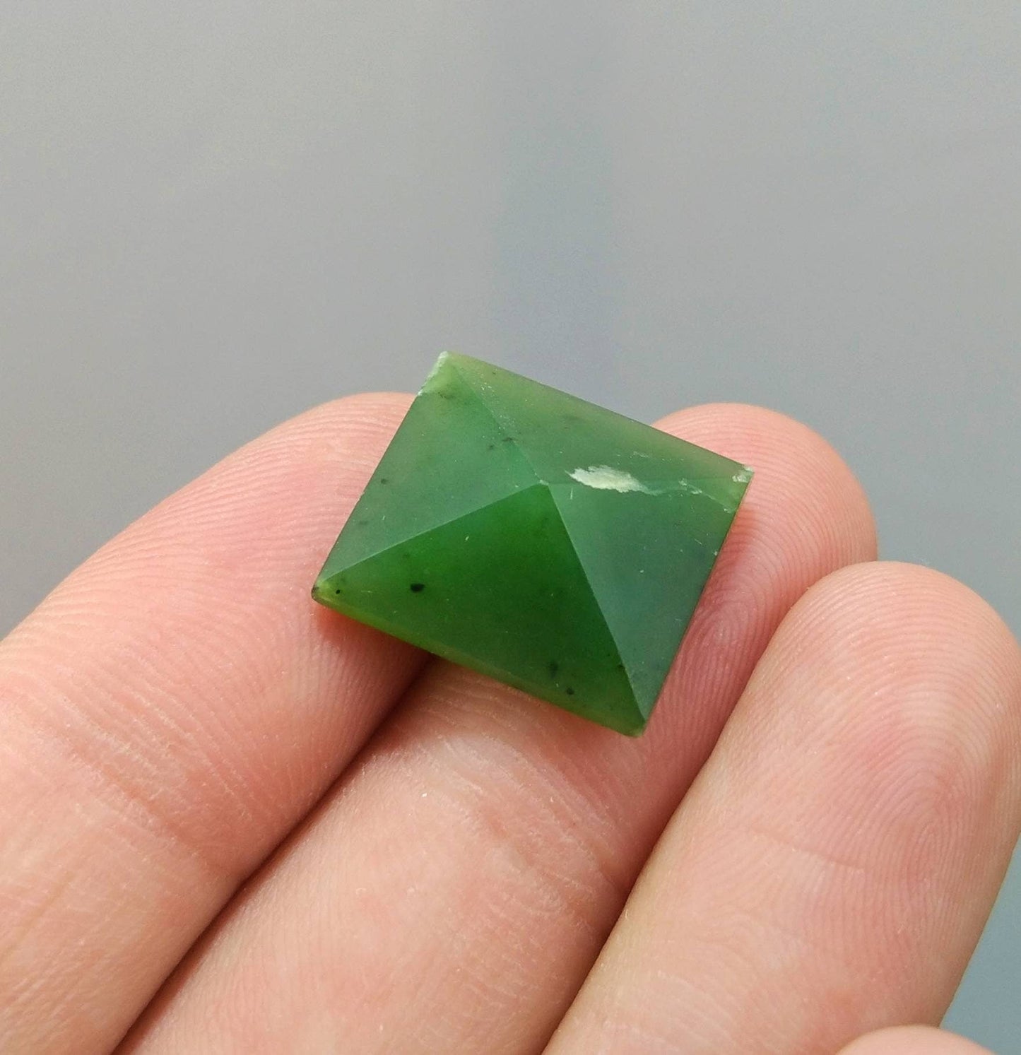 ARSAA GEMS AND MINERALSNatural top quality beautiful 15.5 Carats radiant shape faceted nephrite Jade gem - Premium  from ARSAA GEMS AND MINERALS - Just $25.00! Shop now at ARSAA GEMS AND MINERALS