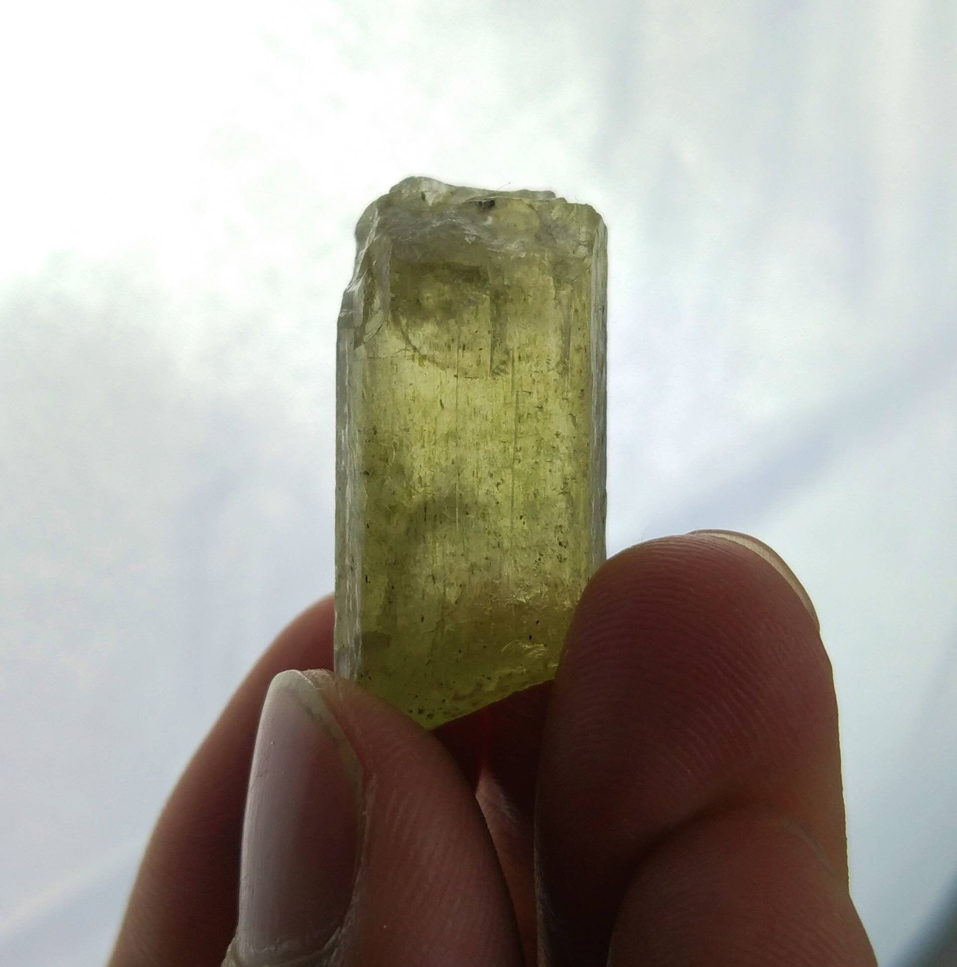 ARSAA GEMS AND MINERALSNatural fine quality beautiful 10.7 grams green scapolite crystal - Premium  from ARSAA GEMS AND MINERALS - Just $35.00! Shop now at ARSAA GEMS AND MINERALS