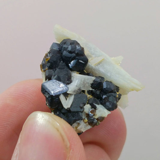 ARSAA GEMS AND MINERALSNatural good quality beautiful 15.1 grams cubic formation andradite garnet crystal with feldspar - Premium  from ARSAA GEMS AND MINERALS - Just $20.00! Shop now at ARSAA GEMS AND MINERALS