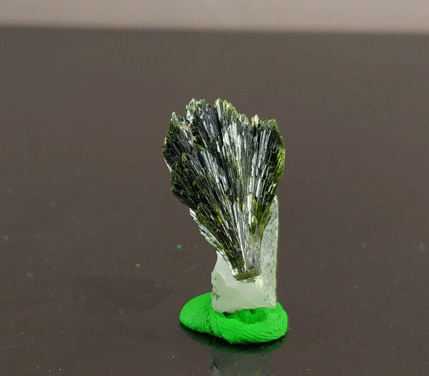 ARSAA GEMS AND MINERALSNatural aesthetic unique combination of bowtie epidote on quartz terminated crystal from Pakistan, weight: 4.1 grams - Premium  from ARSAA GEMS AND MINERALS - Just $40.00! Shop now at ARSAA GEMS AND MINERALS