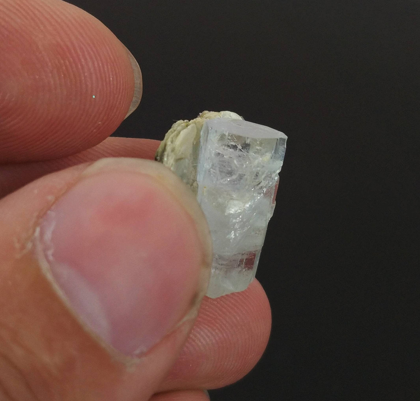 ARSAA GEMS AND MINERALSNatural light blue transparent aquamarine crystal with moscovite from Skardu GilgitBaltistan Pakistan, weight 2.3 grams - Premium  from ARSAA GEMS AND MINERALS - Just $20.00! Shop now at ARSAA GEMS AND MINERALS