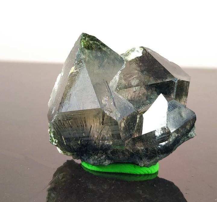 ARSAA GEMS AND MINERALSNatural top quality 37 grams blue Reibeckite included smoky quartz Crystal from Zagi mountain KP Pakistan, weight 37 grams - Premium  from ARSAA GEMS AND MINERALS - Just $60.00! Shop now at ARSAA GEMS AND MINERALS