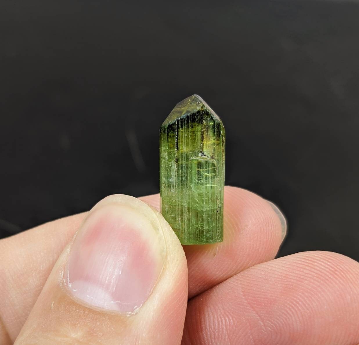 ARSAA GEMS AND MINERALSFine Quality beautiful natural 2.6 gram terminated green Tourmaline crystal from Africa - Premium  from ARSAA GEMS AND MINERALS - Just $26.00! Shop now at ARSAA GEMS AND MINERALS