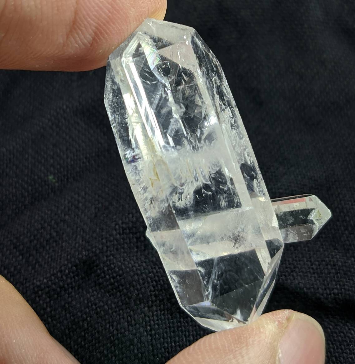 ARSAA GEMS AND MINERALSNatural fine quality beautiful 13.2 grams clear double terminated quartz cluster from Balochistan Pakistan - Premium  from ARSAA GEMS AND MINERALS - Just $20.00! Shop now at ARSAA GEMS AND MINERALS