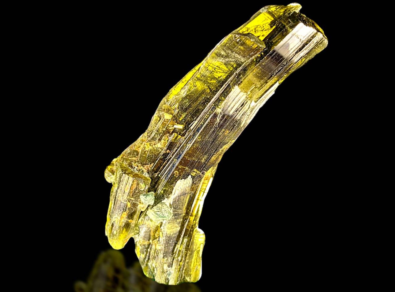 ARSAA GEMS AND MINERALSNatural clear aesthetic 23 gram Beautiful translucent pleochroic bended epidote crystal from KP Pakistan - Premium  from ARSAA GEMS AND MINERALS - Just $35.00! Shop now at ARSAA GEMS AND MINERALS