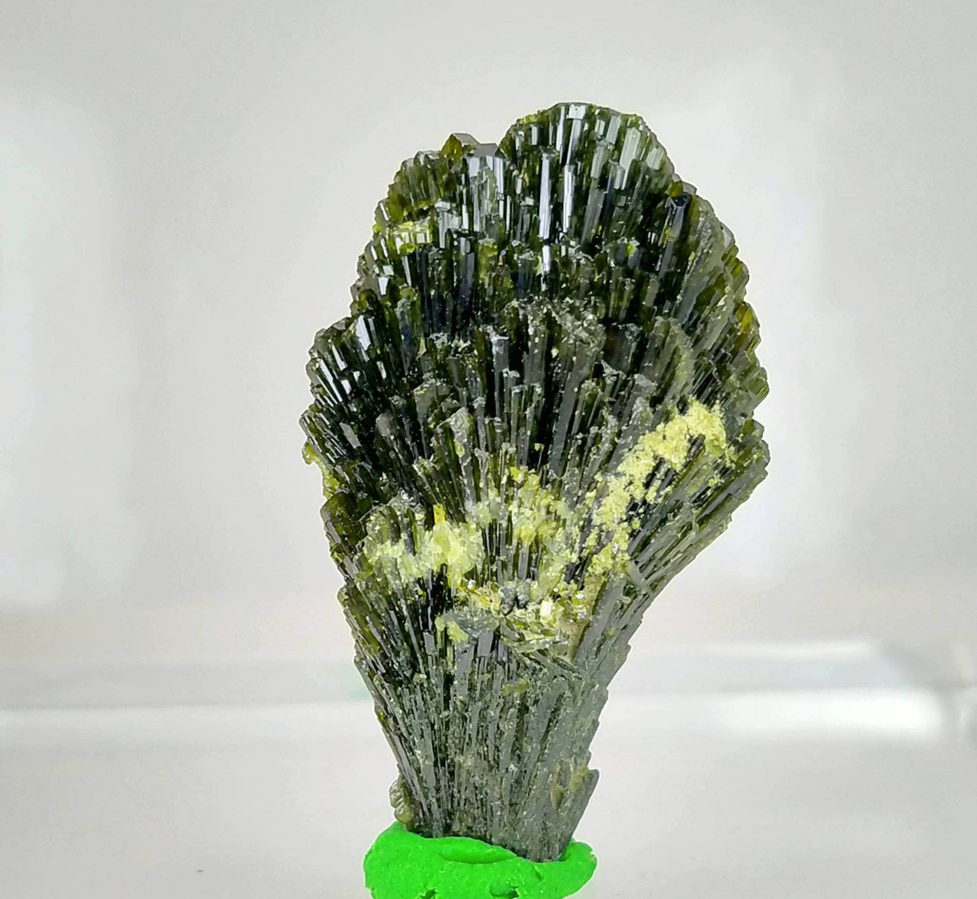 ARSAA GEMS AND MINERALSGrreen spray epidote crystal from Balochistan Pakistan, weight 7.8 grams - Premium  from ARSAA GEMS AND MINERALS - Just $20.00! Shop now at ARSAA GEMS AND MINERALS