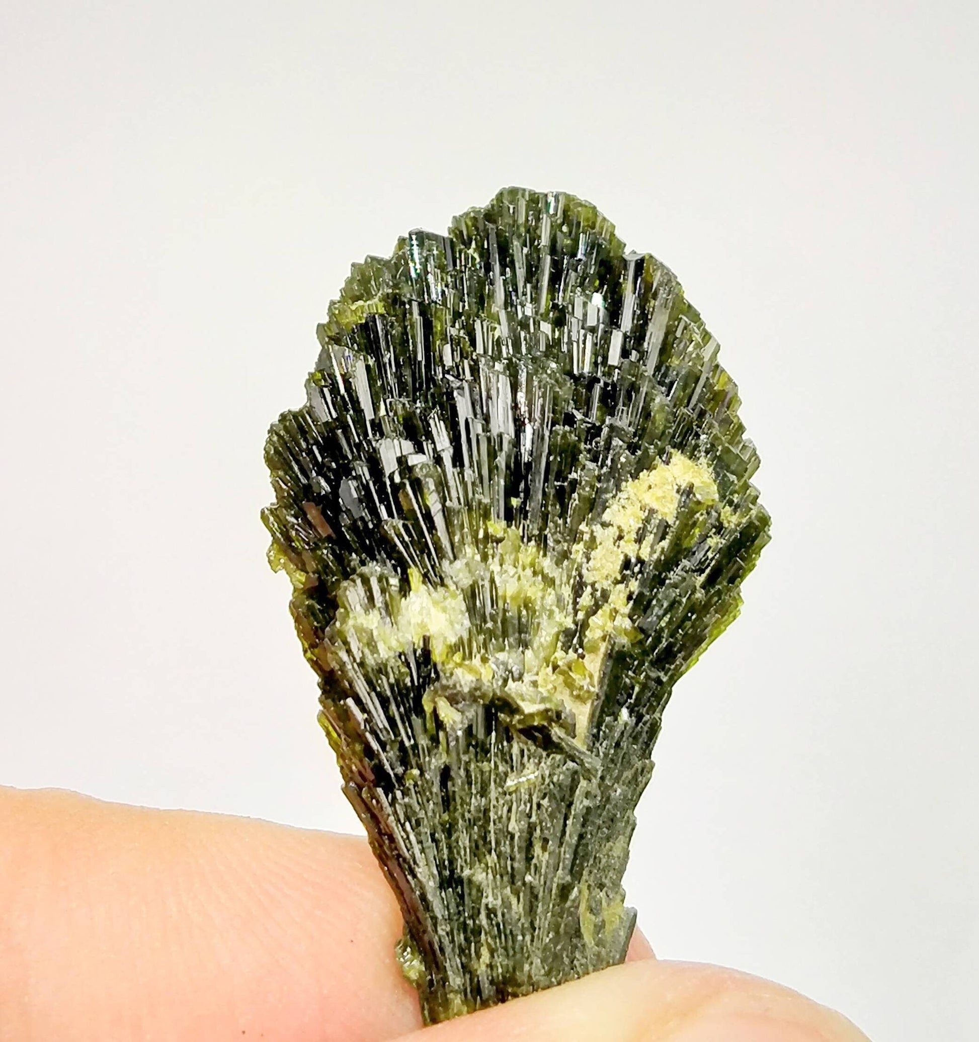 ARSAA GEMS AND MINERALSGrreen spray epidote crystal from Balochistan Pakistan, weight 7.8 grams - Premium  from ARSAA GEMS AND MINERALS - Just $20.00! Shop now at ARSAA GEMS AND MINERALS