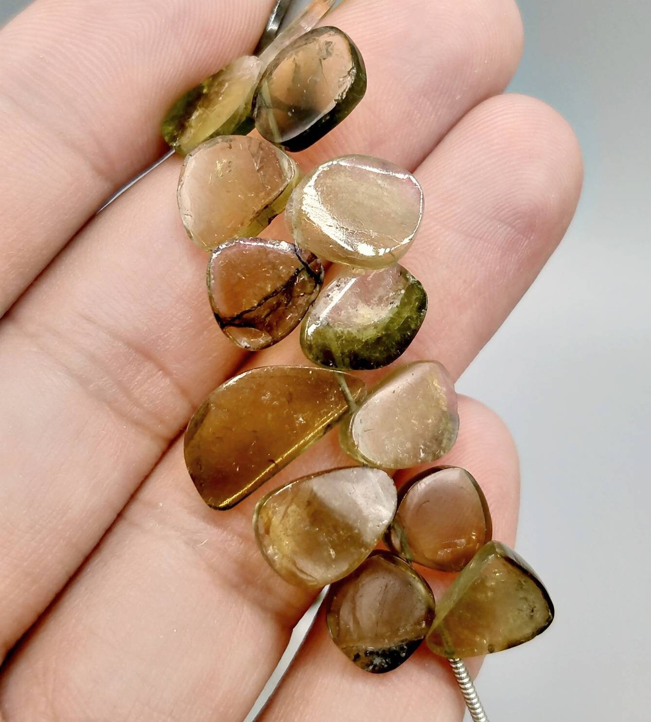 ARSAA GEMS AND MINERALSTop quality beautiful 17.8 grams watermelon tourmaline pear shape  beads string from Afghanistan - Premium  from ARSAA GEMS AND MINERALS - Just $100.00! Shop now at ARSAA GEMS AND MINERALS