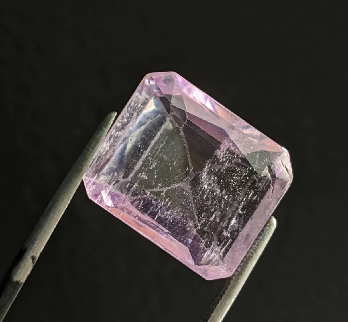 ARSAA GEMS AND MINERALSNatural top quality beautiful 17 carats faceted radiant shape kunzite gem - Premium  from ARSAA GEMS AND MINERALS - Just $34.00! Shop now at ARSAA GEMS AND MINERALS