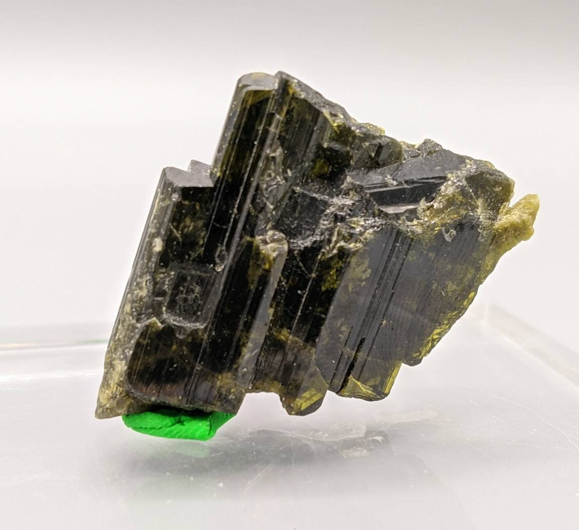 ARSAA GEMS AND MINERALSNatural aesthetic 15.8 gram Beautiful green epidote crystal from KP Pakistan - Premium  from ARSAA GEMS AND MINERALS - Just $25.00! Shop now at ARSAA GEMS AND MINERALS