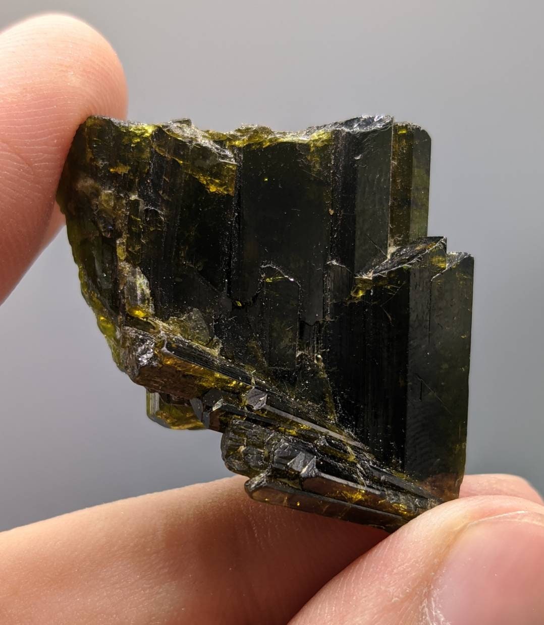 ARSAA GEMS AND MINERALSNatural aesthetic 15.8 gram Beautiful green epidote crystal from KP Pakistan - Premium  from ARSAA GEMS AND MINERALS - Just $25.00! Shop now at ARSAA GEMS AND MINERALS