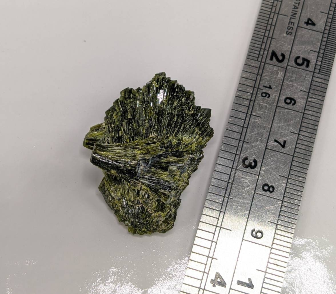 ARSAA GEMS AND MINERALSNatural green spray epidote crystal from Balochistan Pakistan, weight 11.7 grams - Premium  from ARSAA GEMS AND MINERALS - Just $20.00! Shop now at ARSAA GEMS AND MINERALS