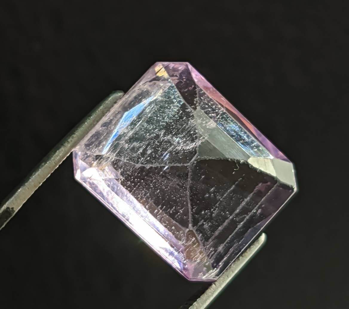 ARSAA GEMS AND MINERALSNatural top quality beautiful 17 carats faceted radiant shape kunzite gem - Premium  from ARSAA GEMS AND MINERALS - Just $34.00! Shop now at ARSAA GEMS AND MINERALS