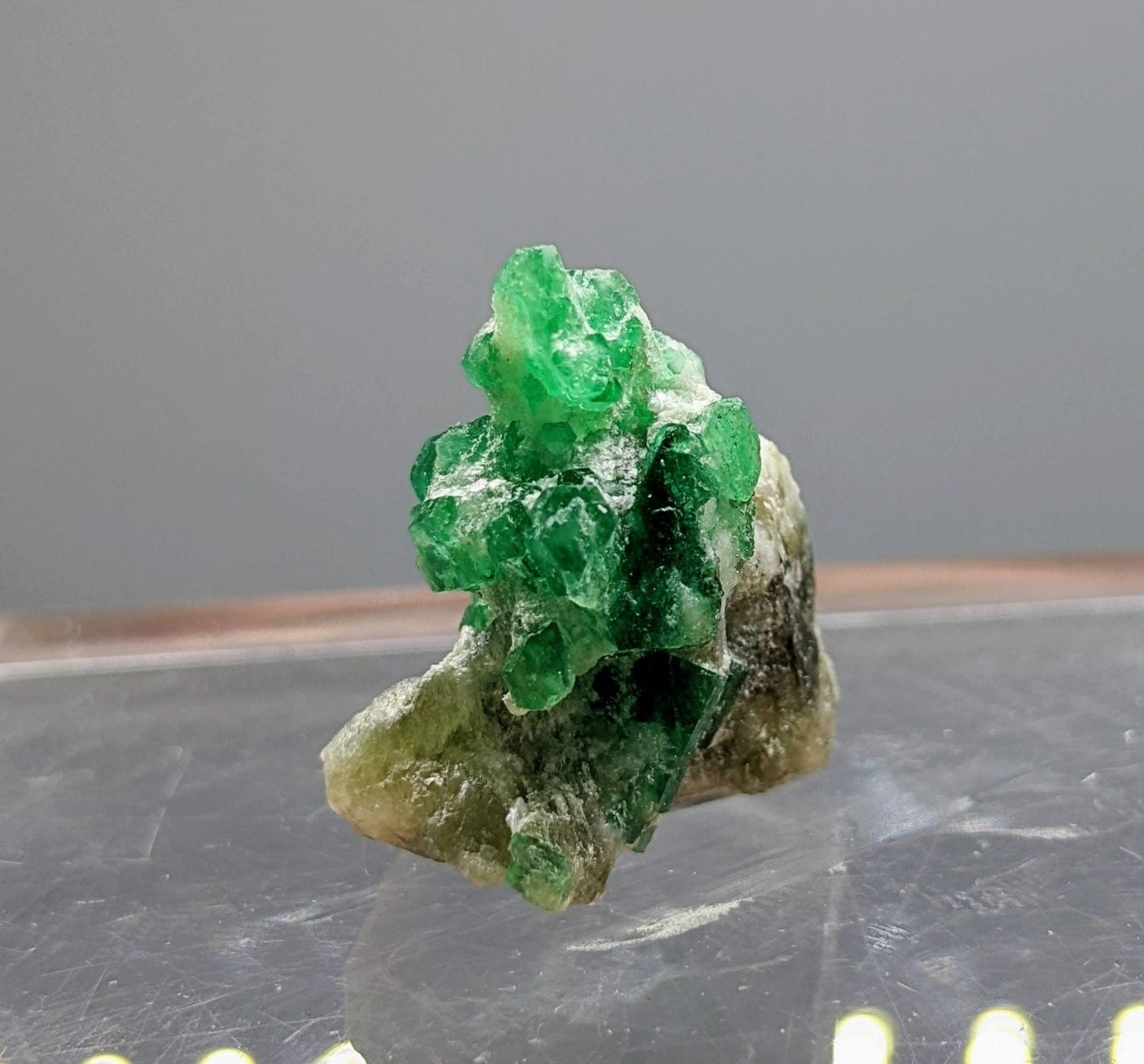 ARSAA GEMS AND MINERALSEmerald cluster green natural 8.6 grams terminated from Swat Pakistan - Premium  from ARSAA GEMS AND MINERALS - Just $150.00! Shop now at ARSAA GEMS AND MINERALS