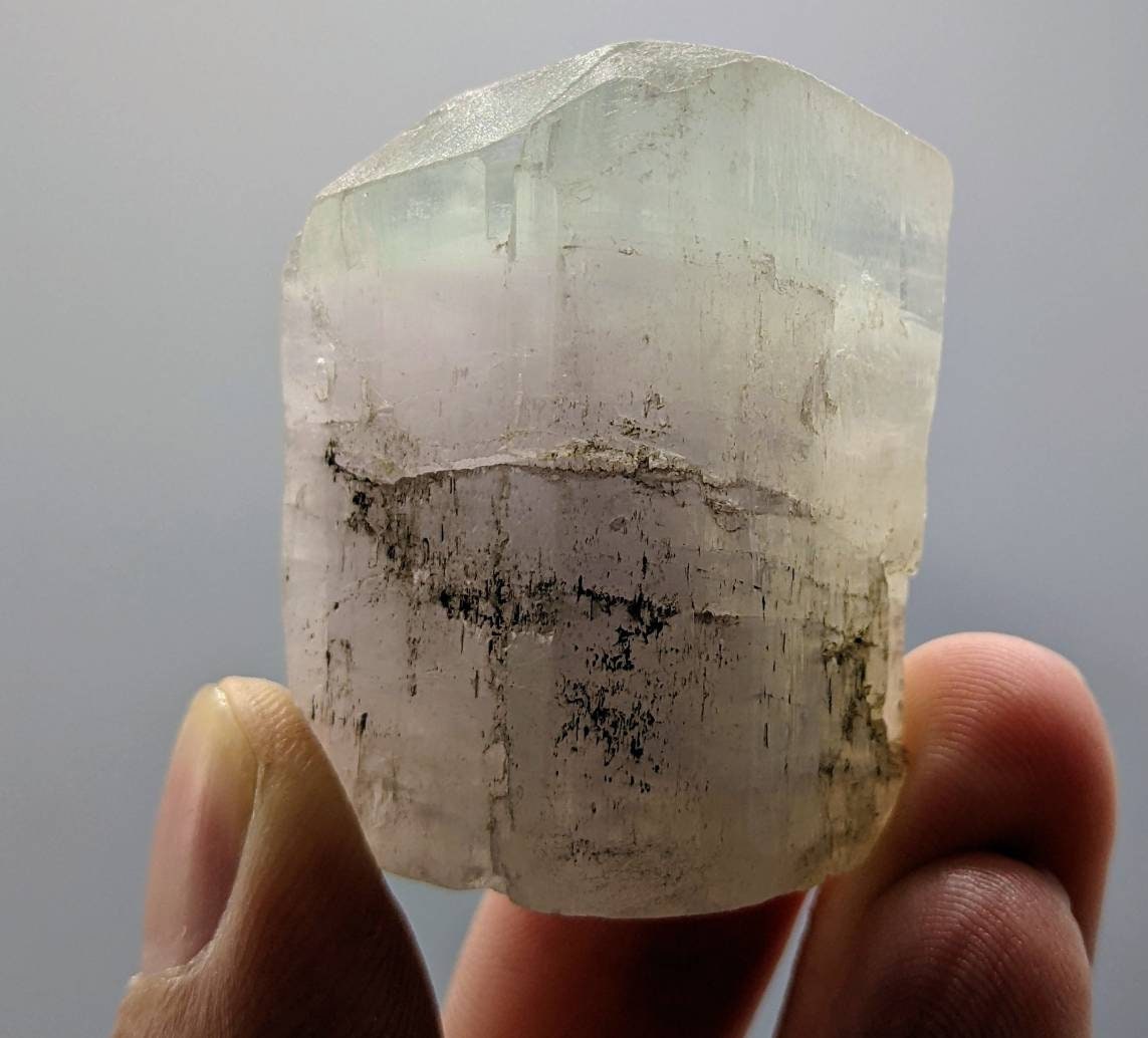 ARSAA GEMS AND MINERALSBicolor Spodumene var kunzite crystal from Laghman, Afghanistan, 59.4 grams - Premium  from ARSAA GEMS AND MINERALS - Just $100.00! Shop now at ARSAA GEMS AND MINERALS