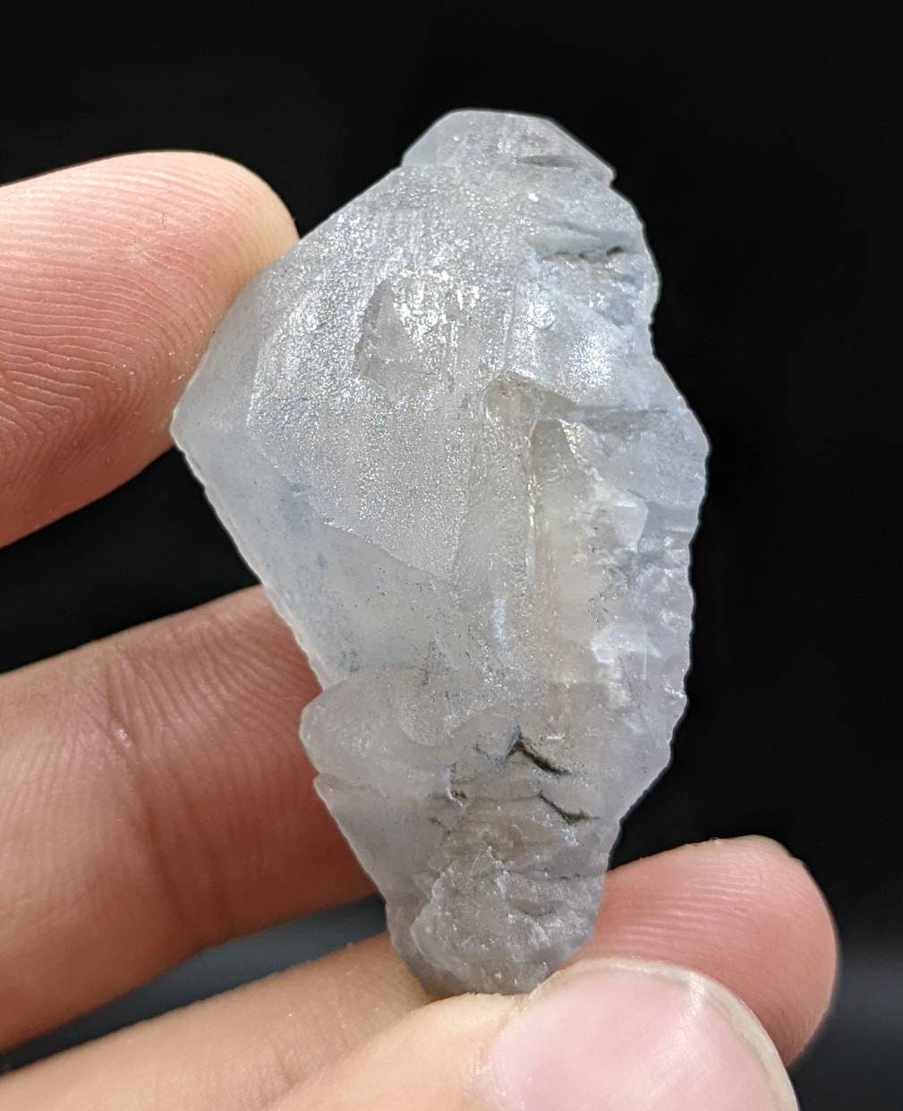 ARSAA GEMS AND MINERALSRare blue indicolite quartz crystal with step formation structure from Afghanistan, 13.6 grams - Premium  from ARSAA GEMS AND MINERALS - Just $45.00! Shop now at ARSAA GEMS AND MINERALS