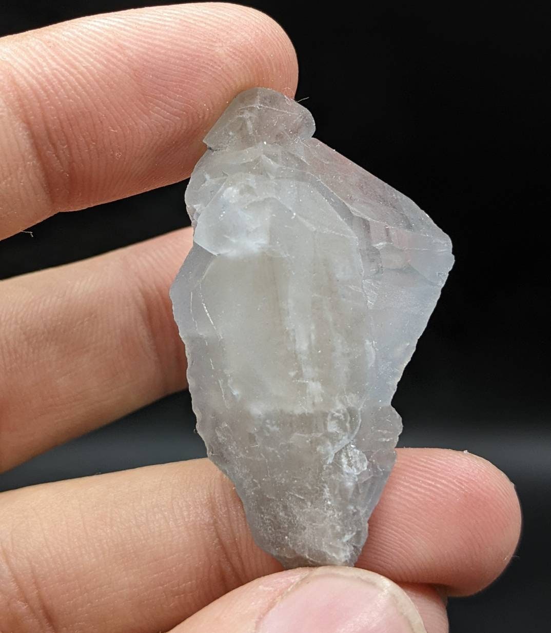 ARSAA GEMS AND MINERALSRare blue indicolite quartz crystal with step formation structure from Afghanistan, 13.6 grams - Premium  from ARSAA GEMS AND MINERALS - Just $45.00! Shop now at ARSAA GEMS AND MINERALS